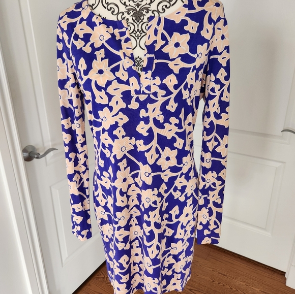 Diane Von Furstenberg Long Sleeve Silk Reina Dress Size 8 - Picture 2 of 13